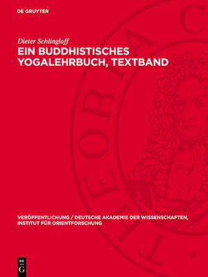 cover image of Ein Buddhistisches Yogalehrbuch, Textband